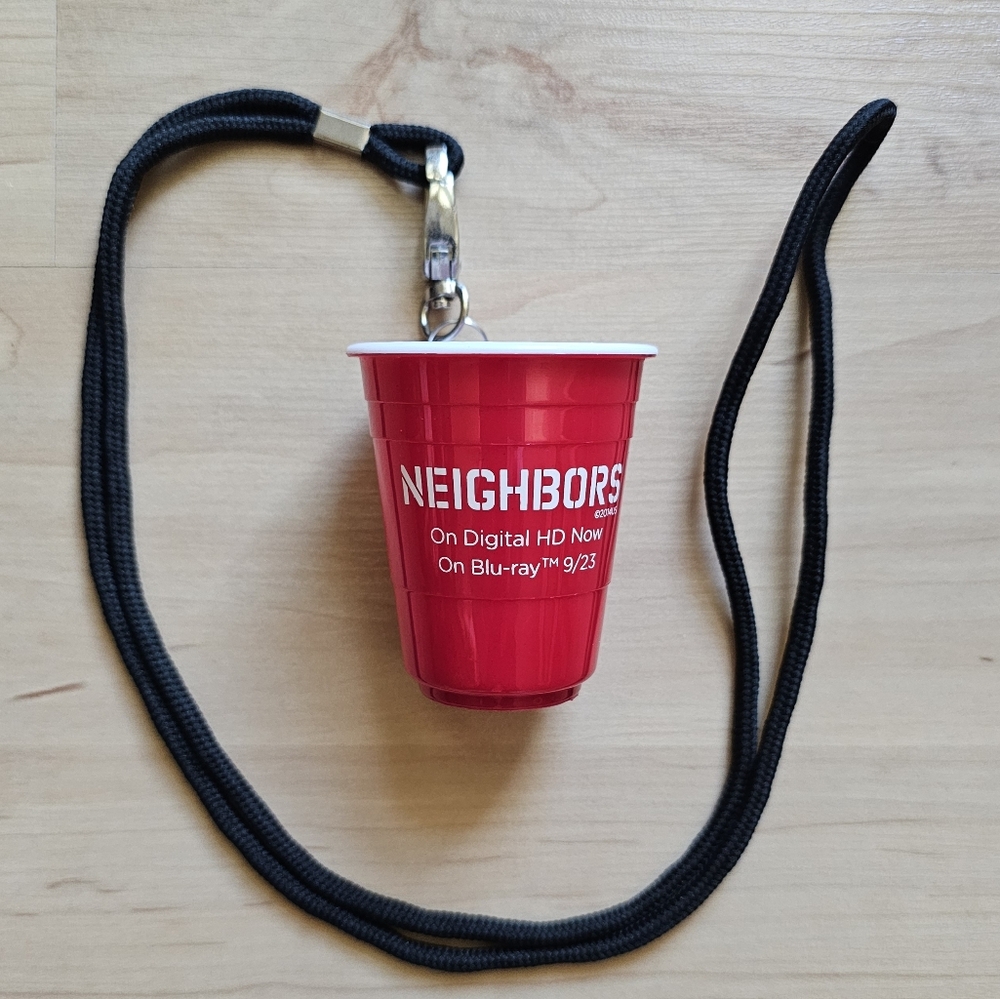 Novelty Miniature Cup on Lanyard Souvenir "Neighbors"